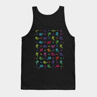 Pattern Scorpio Zodiac Sign Horoscope Astrology Symbol Creme Tank Top